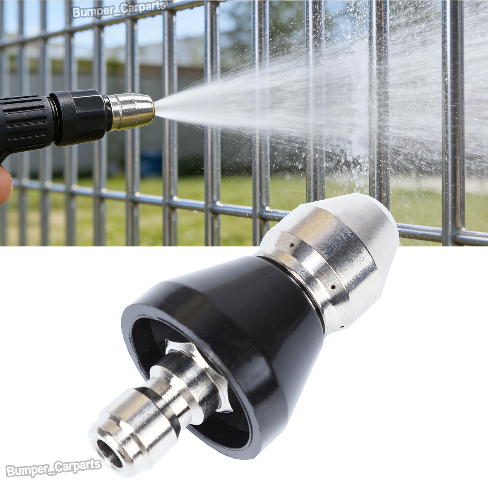 1pc Pressure Washer Sewer Jetter Nozzle 1/4in Quick Connect 5000PSI – NEW