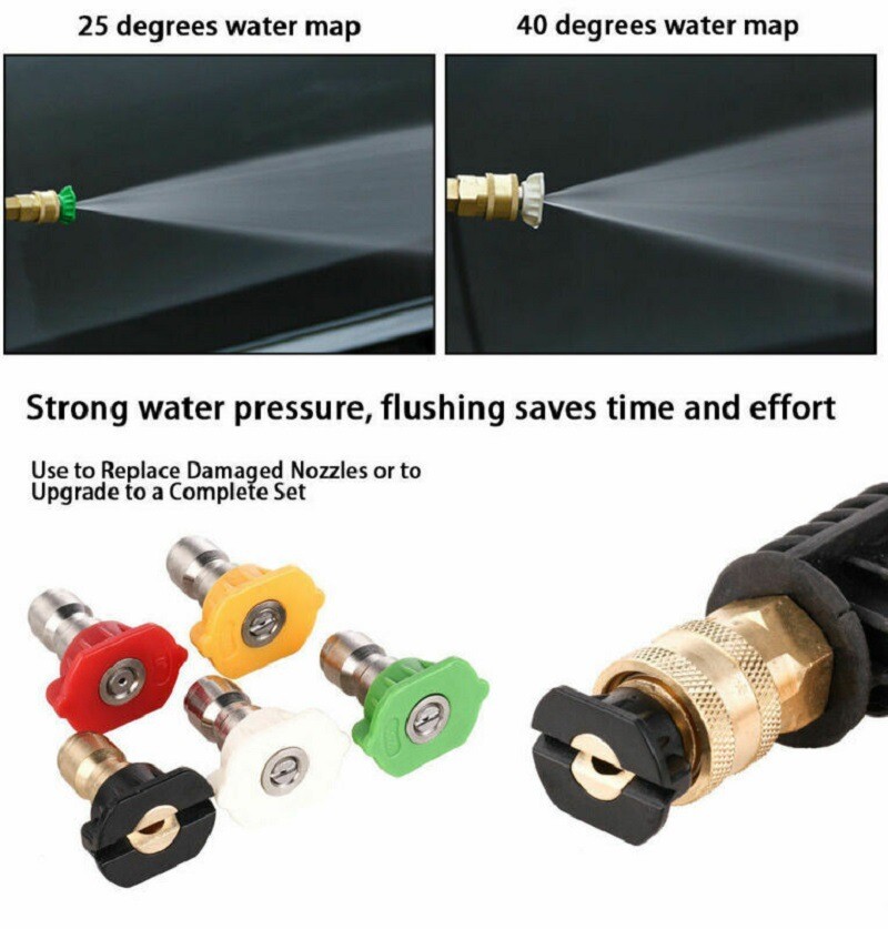 1/4″ 4000PSI 2.5-4 GPM High Pressure Washer Fast Rotating Turbo Nozzle Spray Tip