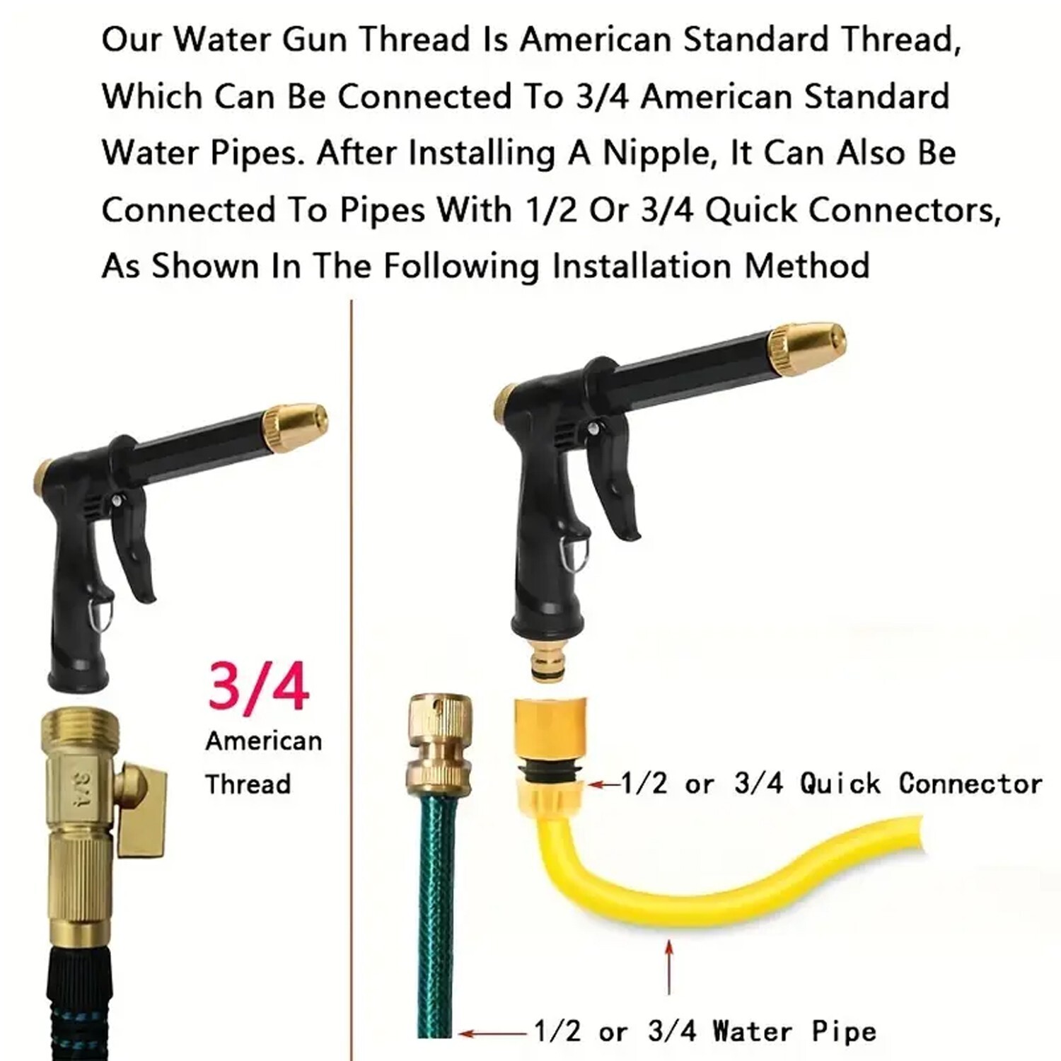 High-Pressure Car Cleaning Gun – Versatile Water Tool for Powerful Wash Results