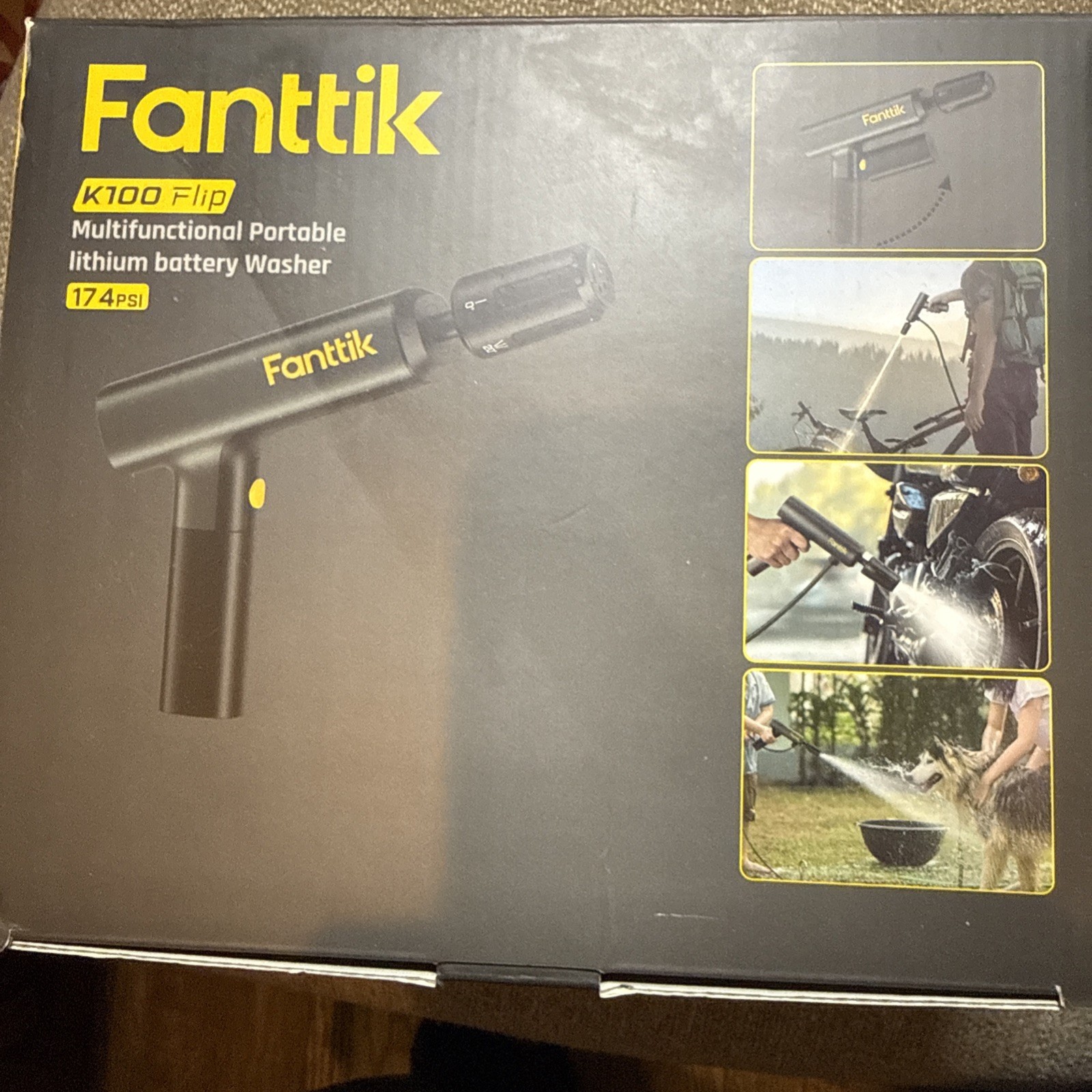 Fanttik K100 Flip Portable Cordless Sprayer Foldable Pressure Washer 174 PSI