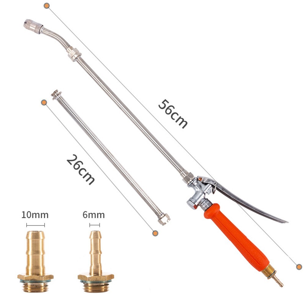 Adjustable Spray Wand with Lockable Handle for Garden and Outdoor Cleaning