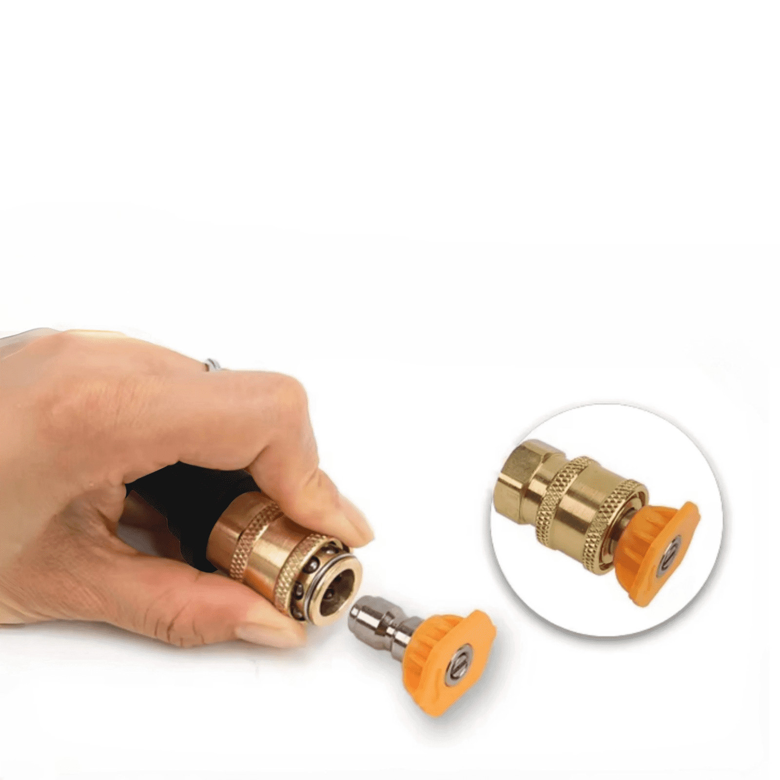 Quick Release Pressure Washer Gun Adapter Fit Karcher K2-K7 To 1/4″Quick Connect