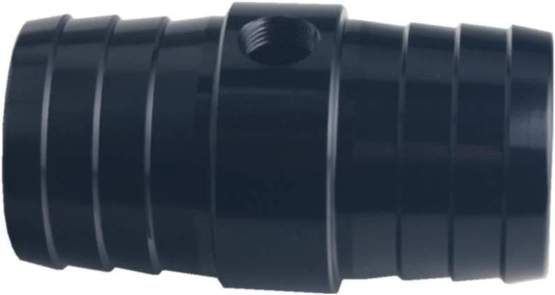 DEWHEL 1-1/4″ Hose w/ 1/8″ NPT Steam Port Adapter Top Radiator LS Swap Black