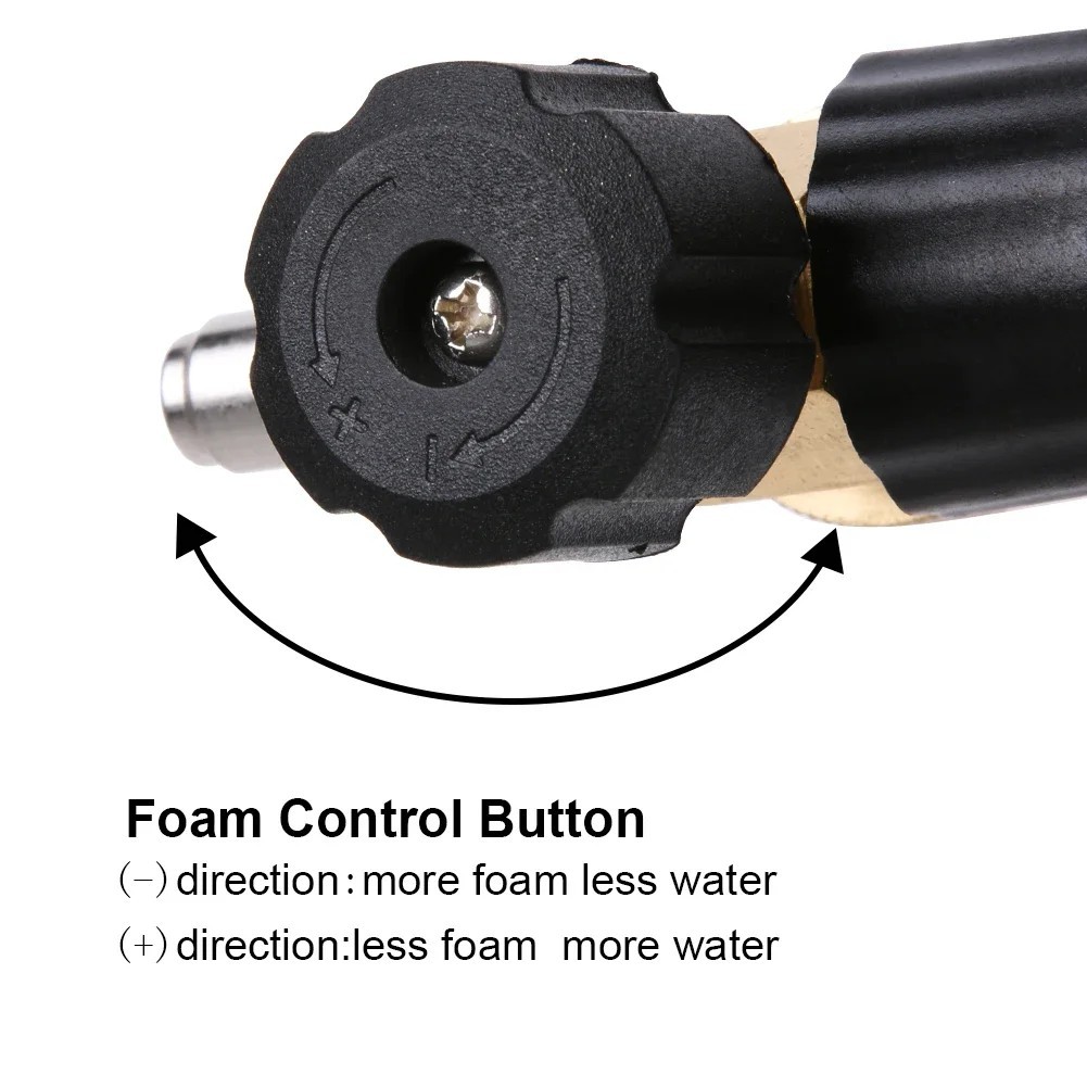 1/4″ Snow Foam Cannon Gun Car Wash Soap Lance Sprayer Pressure Washer Bottle