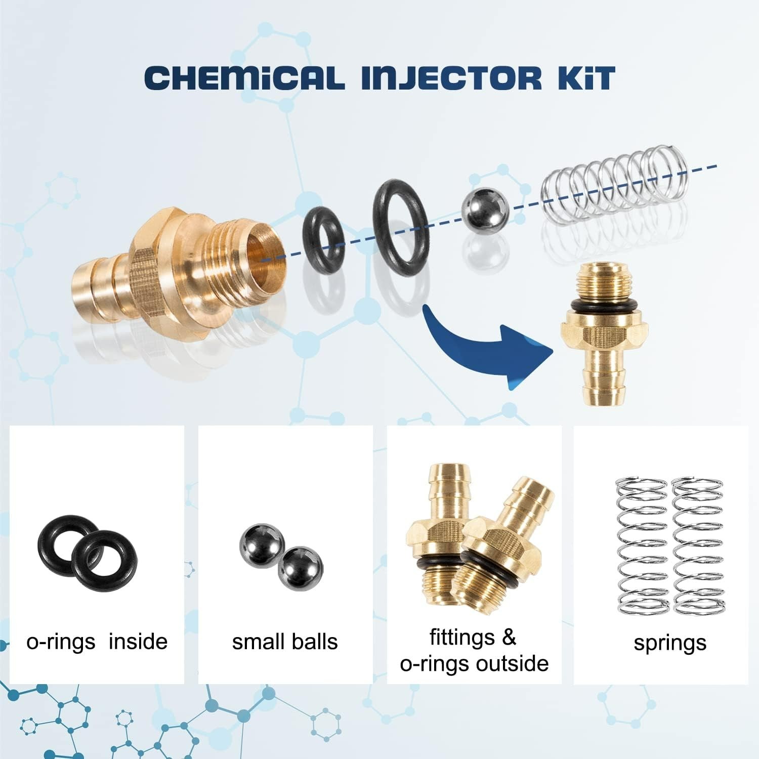Pressure Washer Chemical Soap Injector Kit Replacement for Briggs & Stratton,…