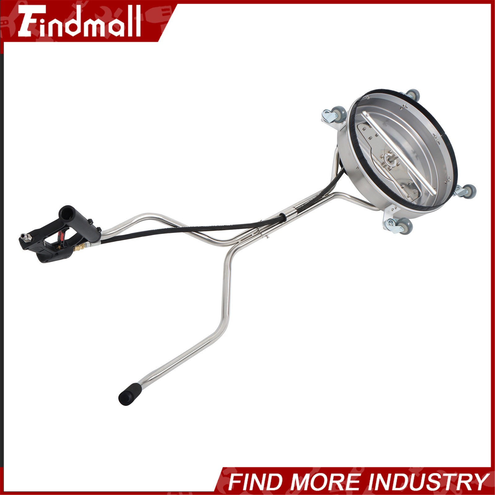 Findmall 20″ Pressure Washer Surface Cleaner w/ Handles & Wheels Quick Connect
