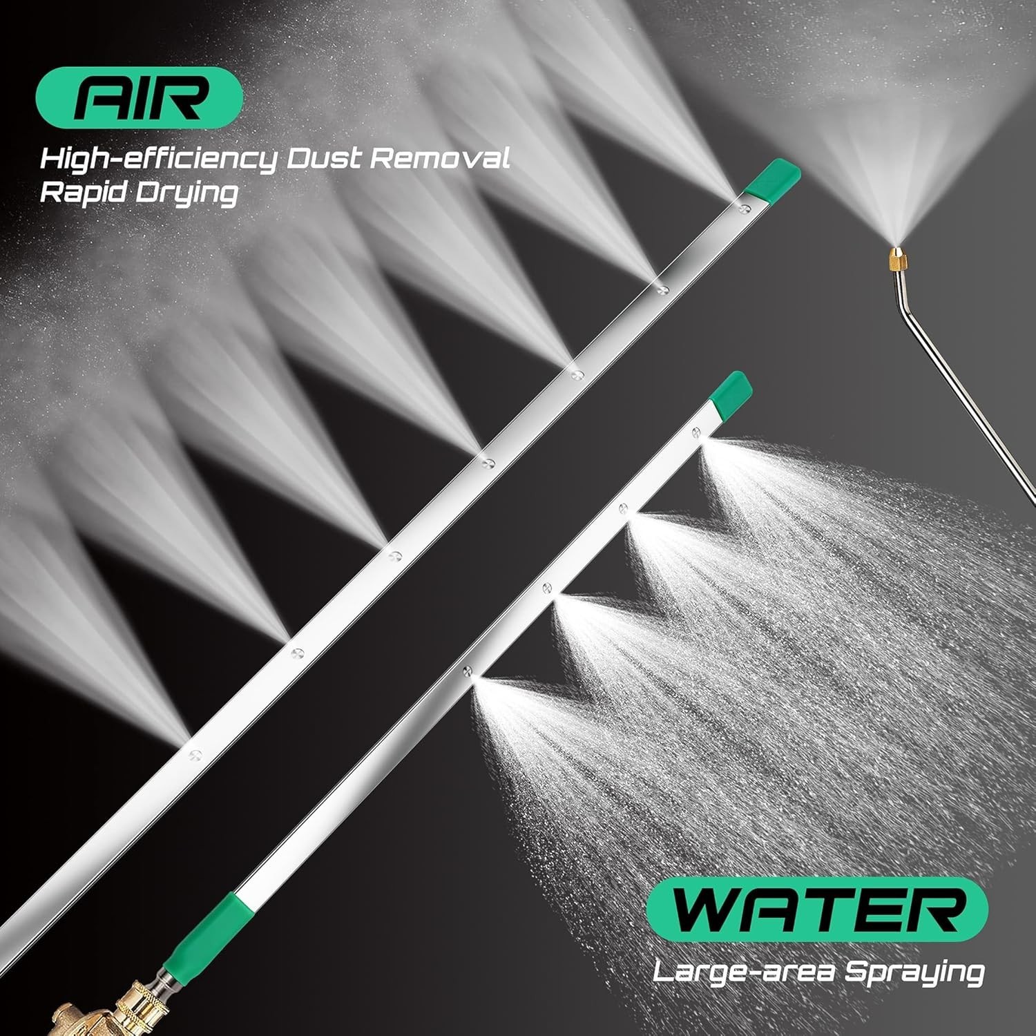 5Pc Radiator Cleaning Wand Set 47″ 24″ 15″ 4500 PSI Pressure Washer Cleaner