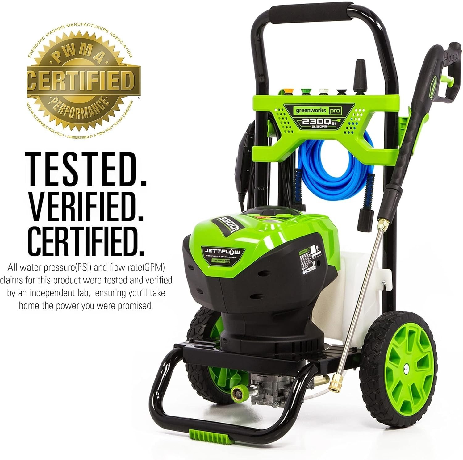 TruBrushless Electric Pressure Washer 2300 PSI, 2.3 GPM – Perfect for Homeowners