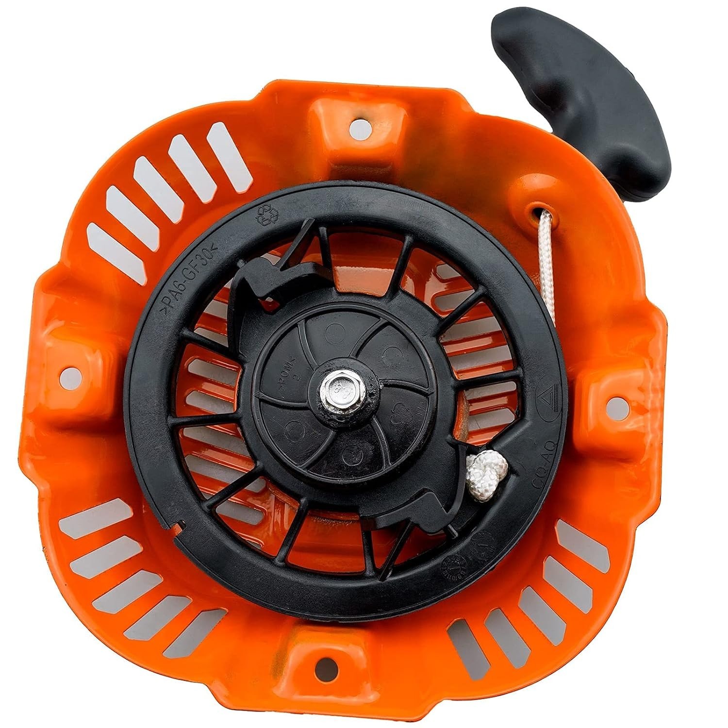 Orange Generac Recoil Starter Assembly for Power Washers – Durable and Reliable