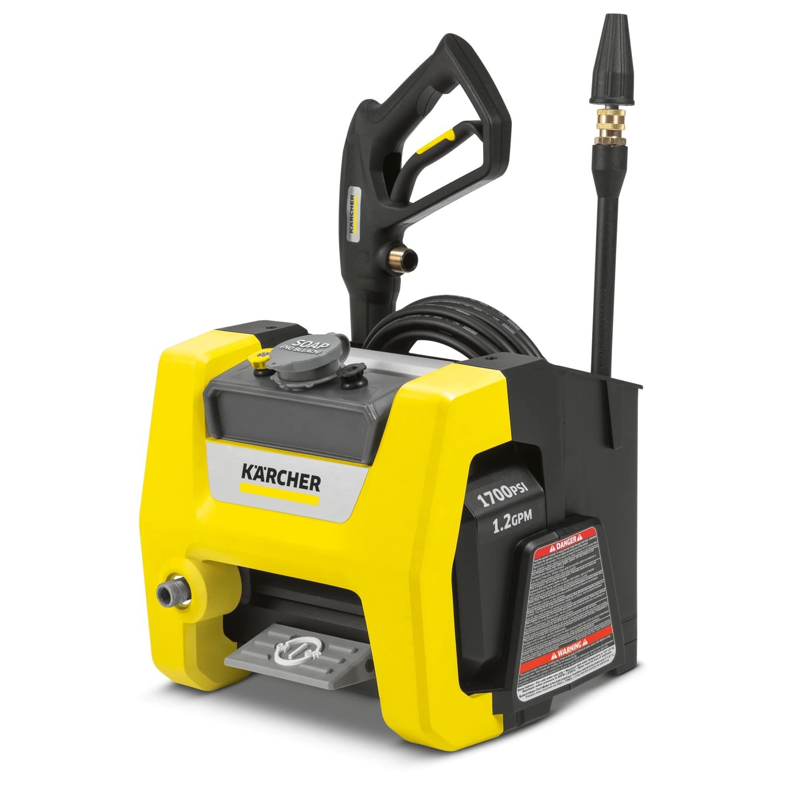 Kärcher Pressure Washer K1700 Cube, CETA Certified, 3 Yellow