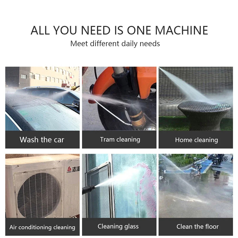 3000W Powerful Electric High Pressure Car Washer 220V/110V Home Cleaning Machine