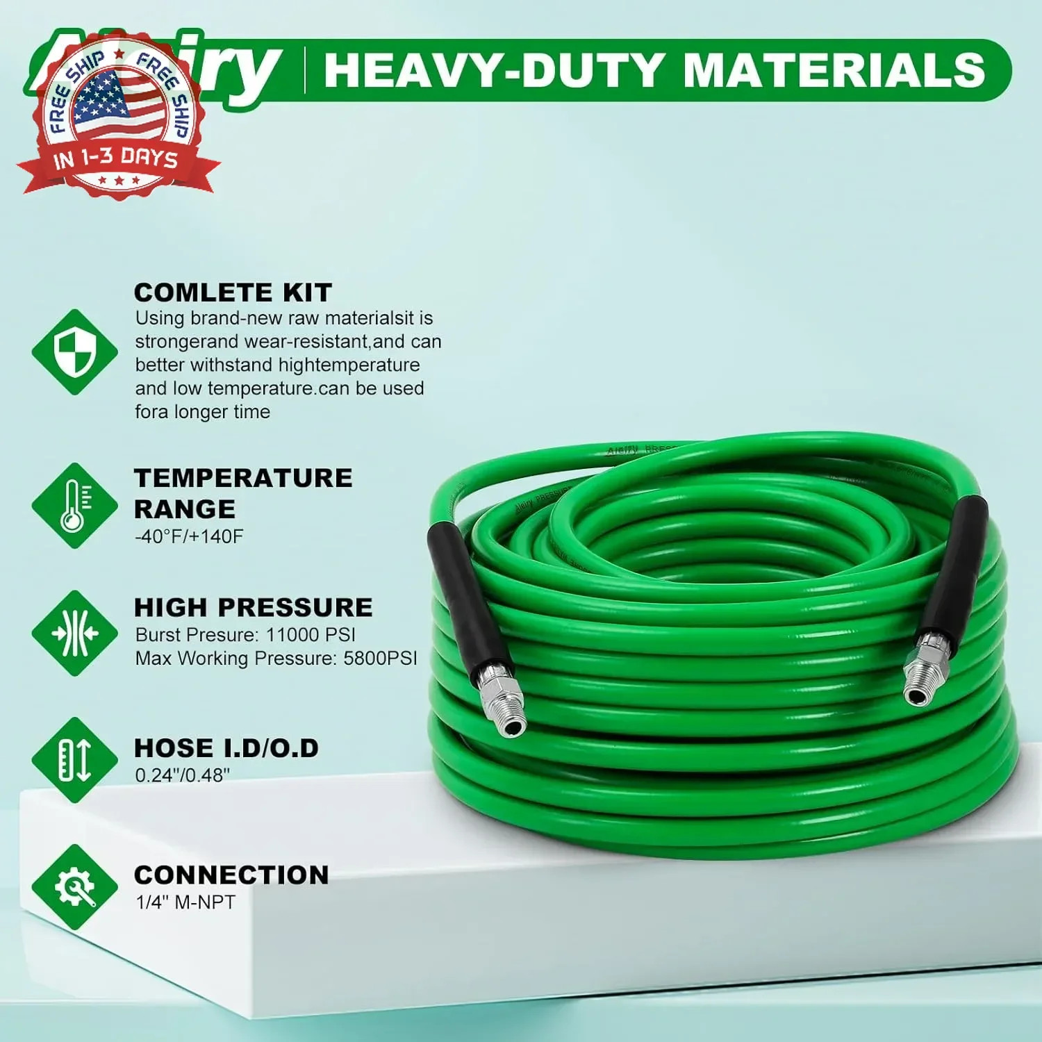 Sewer Jetter Kit for Pressure Washer,Water Jet Drain Cleaning Hose with Corner R