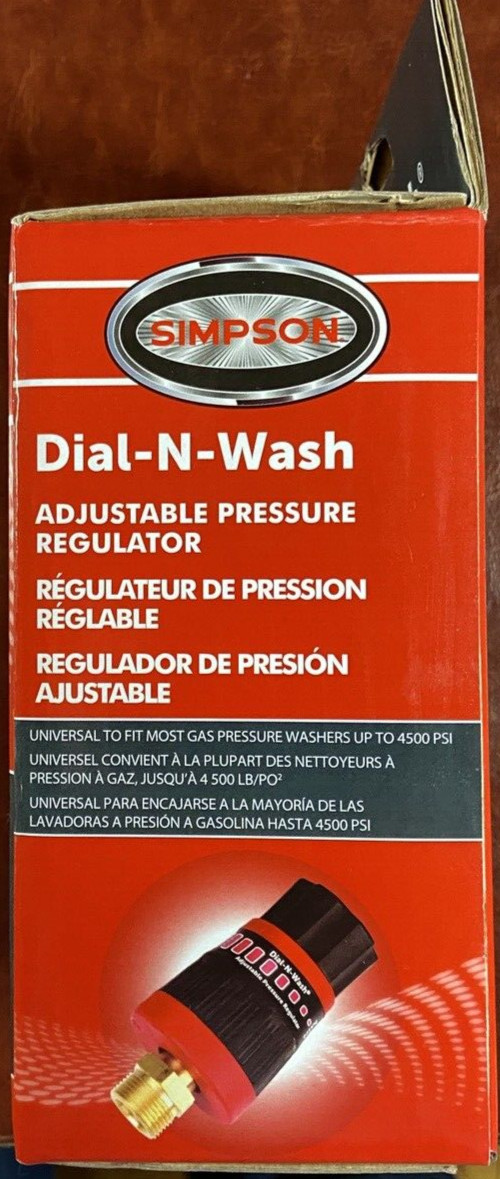 Simpson 4500PSI Dial-N-Wash Adjustable Pressure Washer Regulator 82232