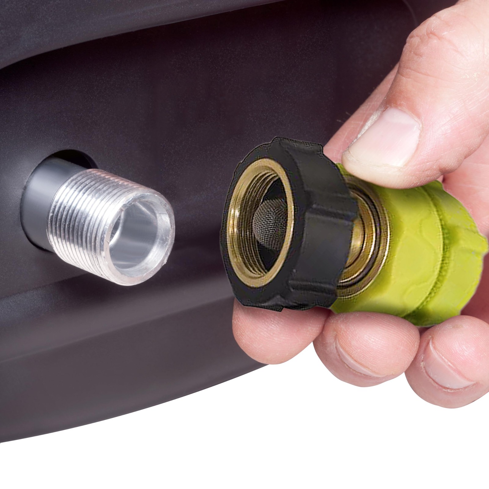 Restored Sun Joe SPX-UQC | Universal Brass/Aluminum Pressure Washer Garden Hose