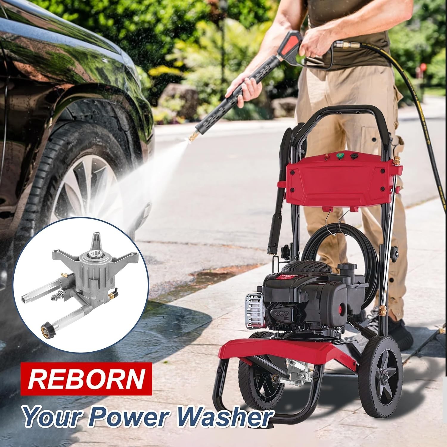 2800 Psi 7/8″ Pressure Washer Pump For Craftsman, CMXGWAS020734 , CMXGWAS020737