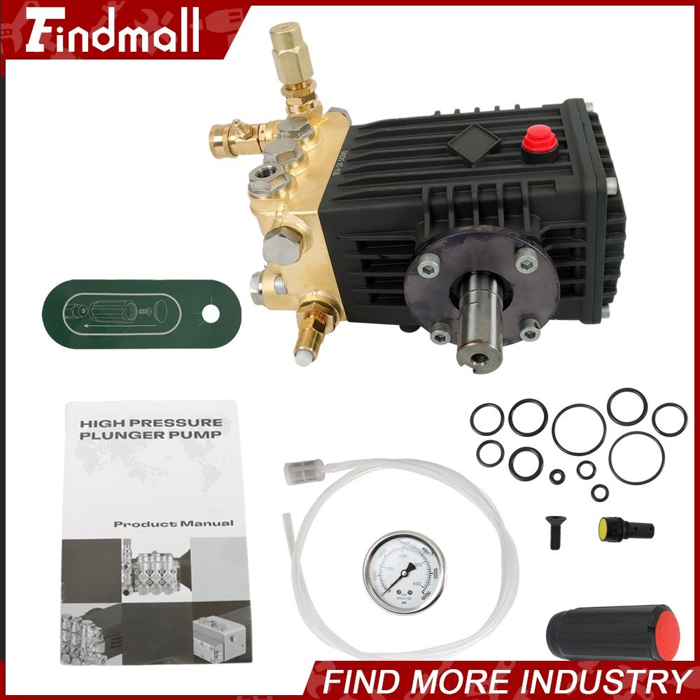 findmall 4.9GPM Pressure Power Washer Pump 24mm Solid Shaft Belt Drive 3600 PSI