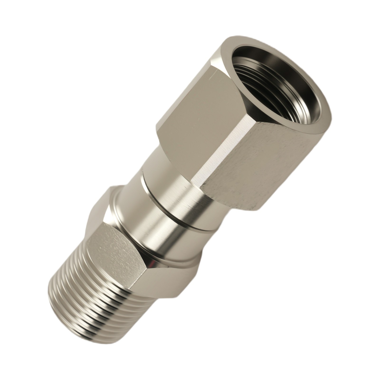 3/8″ NPT 360° Swivel Adapter for Pressure Washer Hose Gun Stainless Steel