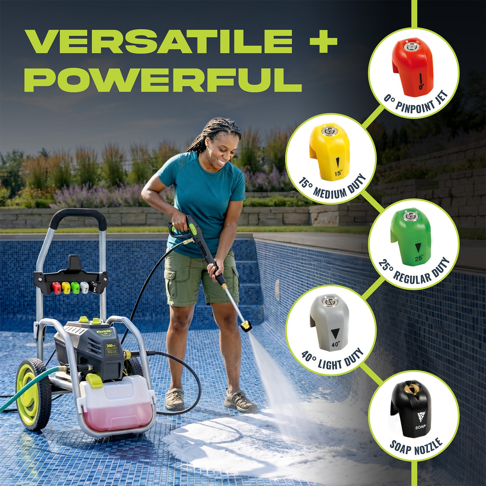 Sun Joe Electric Pressure Washer, Power Tool with 5 Quick Connect Tips(Open Box)
