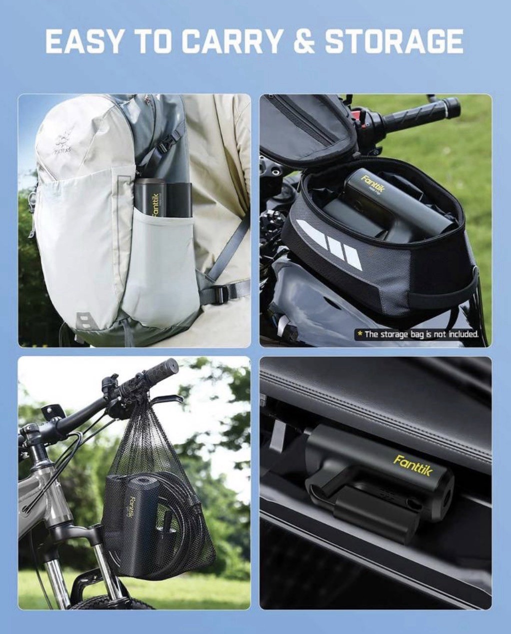 Fanttik K100 Flip Wireless Pressure Washer 174 PSI 5-in-1 Nozzle Soap Tank New