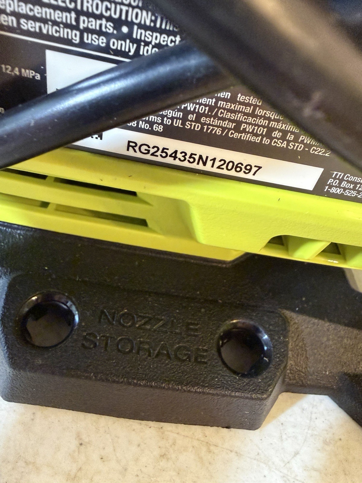 RYOBI 1800PSI 1.2 GPM Cold Water Corded Pressure Washer TOOL ONLY RY141803