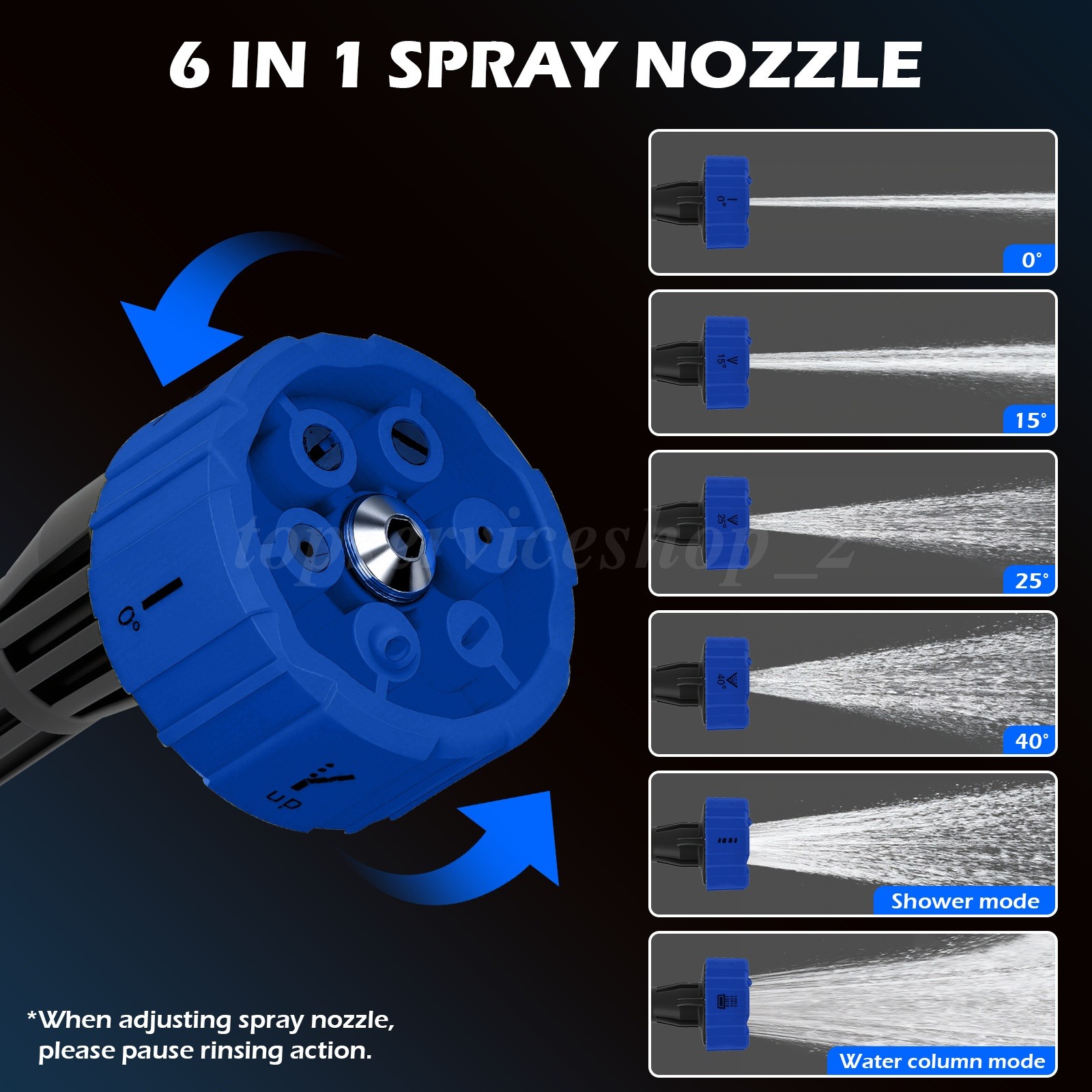 Cordless Pressure Washer 6-in-1 Foam Cannon Dual Battery Car Garden Cleaning