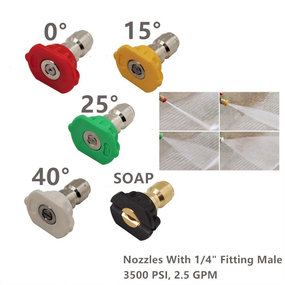 Pressure Washer Adaptor To 1/4″ Quick Release Connector Nozzle For Karcher Bosch