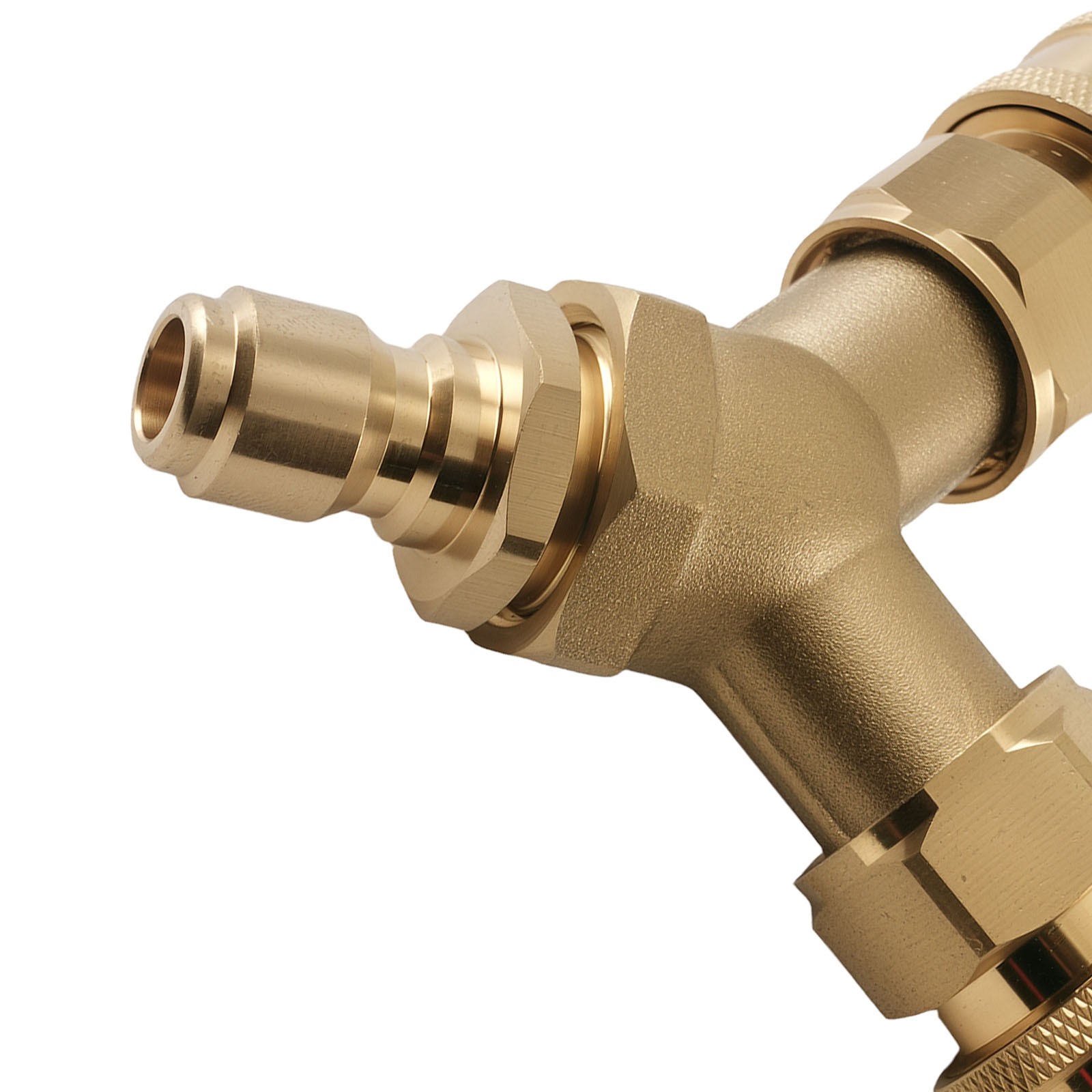 3/8” Pressure Washer Tee Splitter Coupler Y-Shape Two Gun to One Power Washer