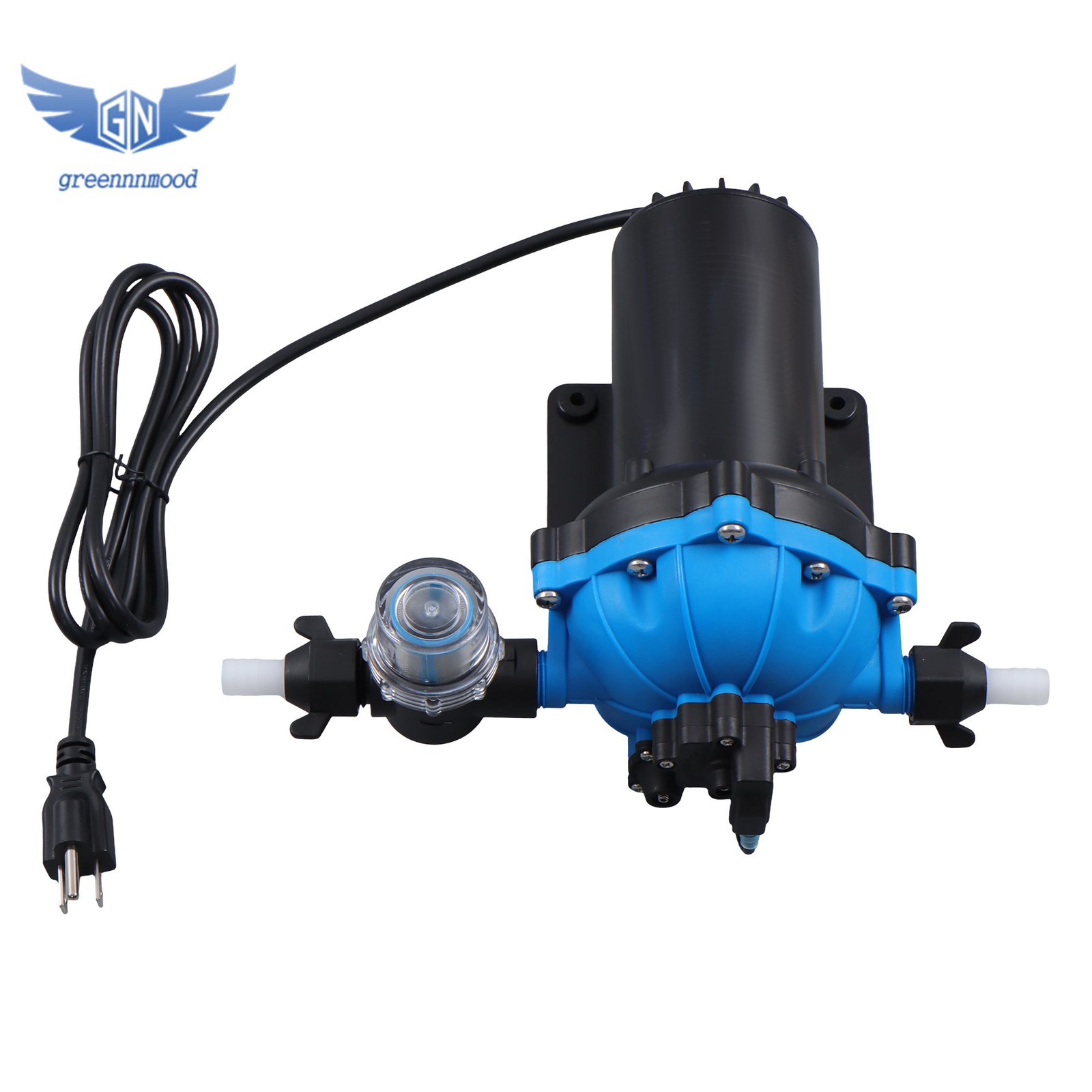 Water Pressure Booster Diaphragm Pump 5-chamber 110V AC for House 80PSI 6GPM