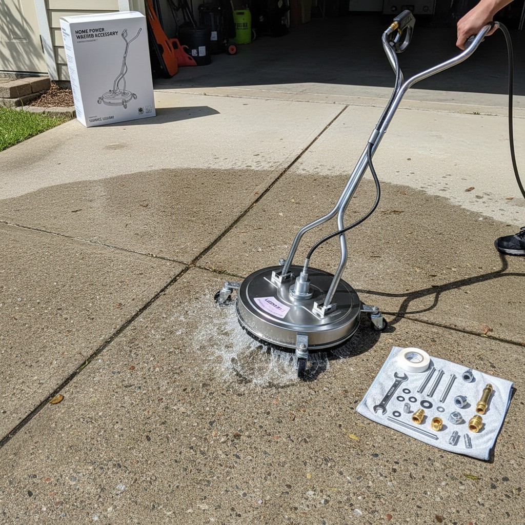Stainless Steel 20″ Surface Cleaner for Pressure Washers – 10x Faster Cleaning