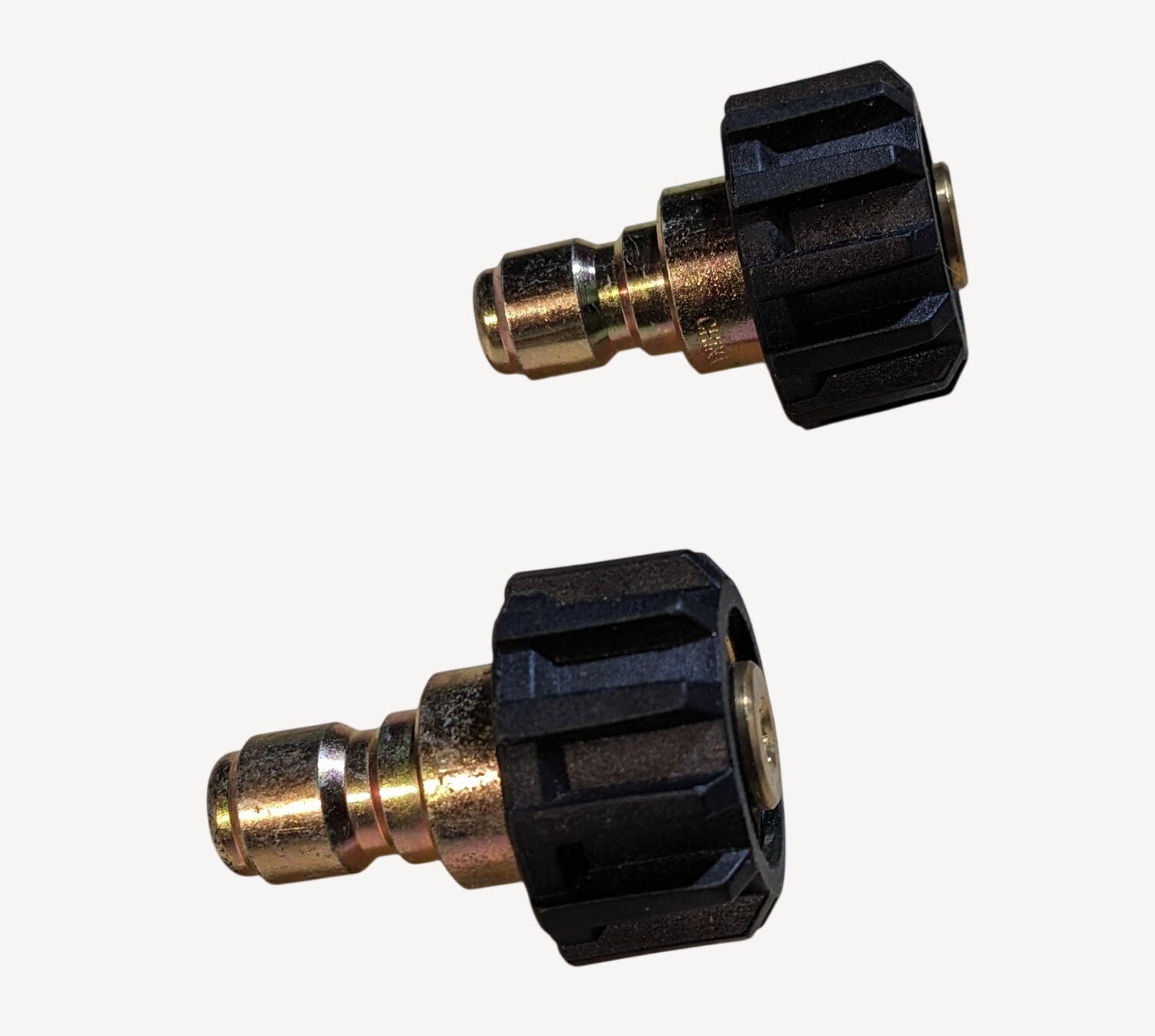 Pressure Washer M22 14mm Female To 3/8-Inch Brass Quick Connect Plug Adapter 2pk