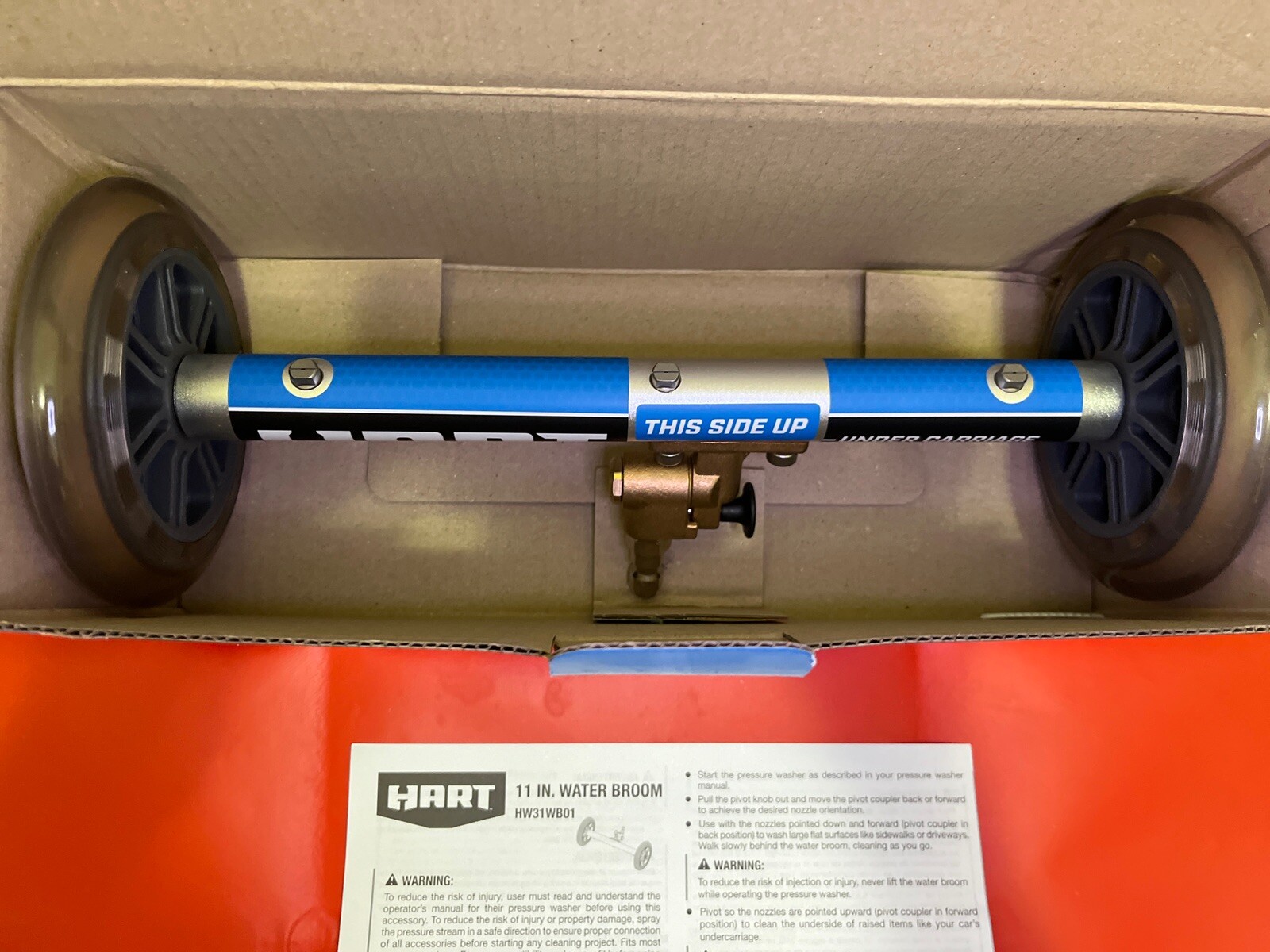 * NEW * HART 11” Inch Water Broom Undercarriage Surface Cleaner Pressure