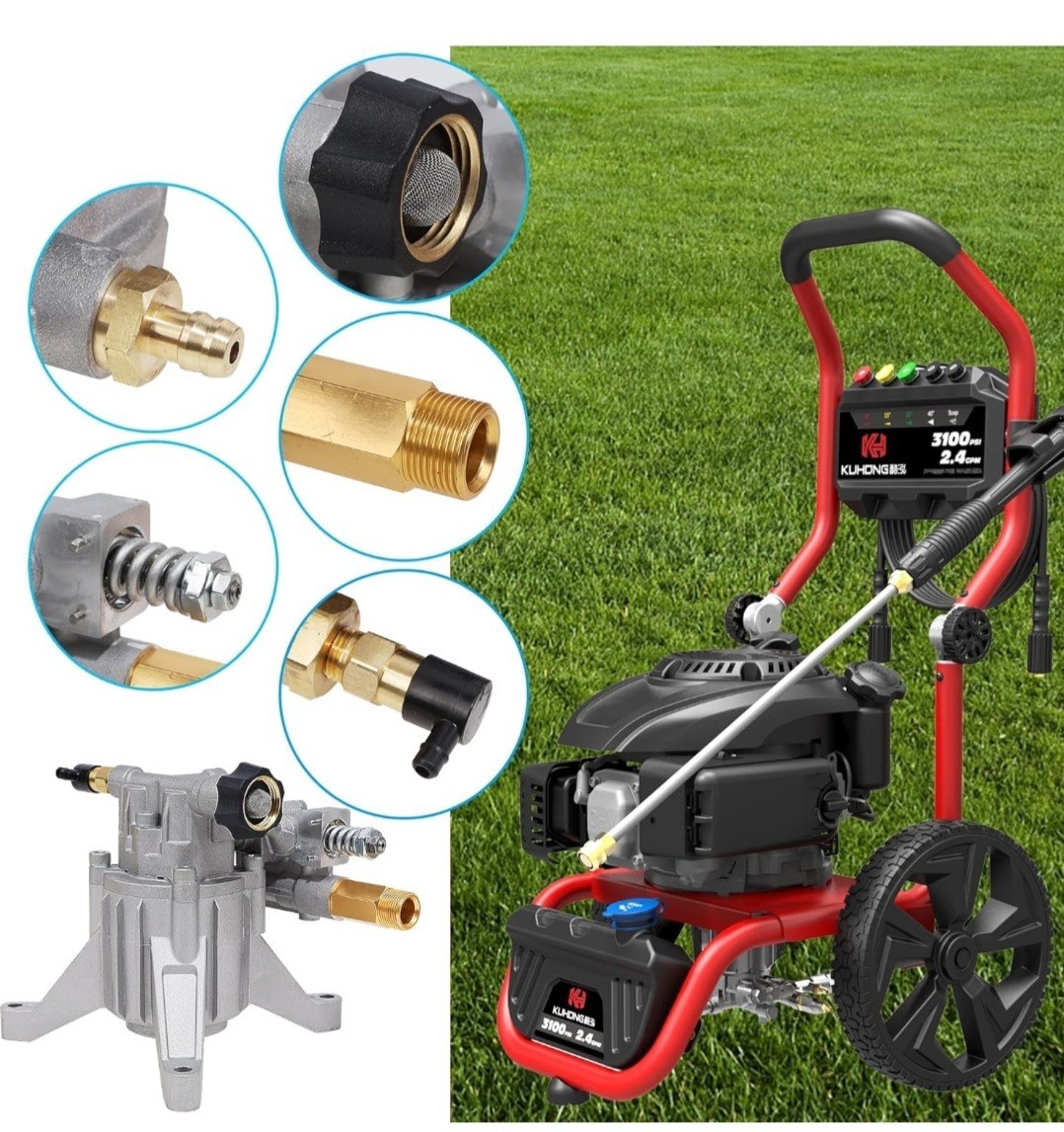 Biswing Pressure Washer Pump Power Washer Pump 7/8″ Shaft Vertical3400 PSI2.5GPM