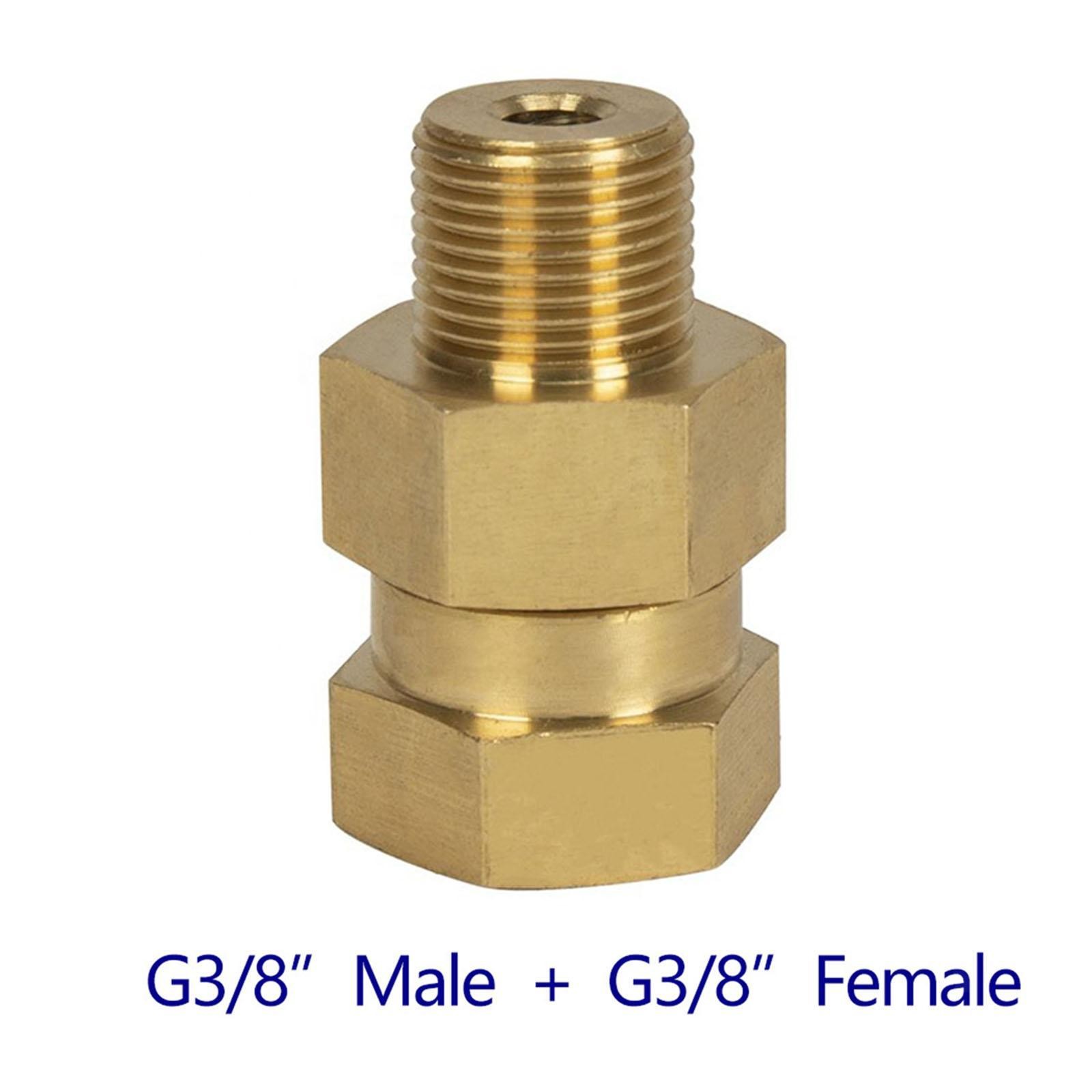 Pressure Washer Swivel Connector G3/8 Male to Female Swivel Coupling
