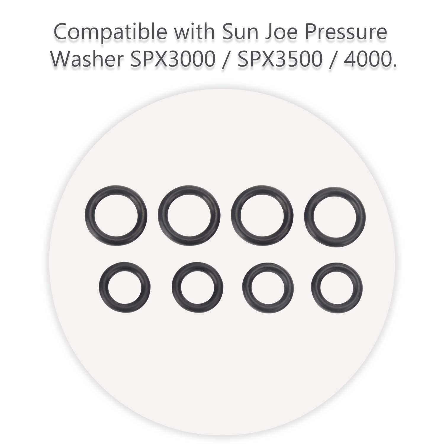 SPX3000 Pressure Washer O-Rings for Sun Joe SPX3001, SPX3501, SPX3500, SPX4000,