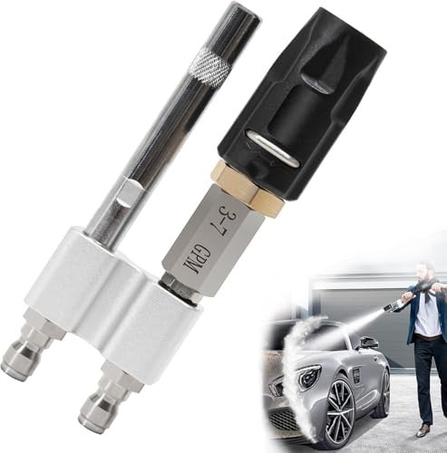 Adjustable M5 Twist Nozzle for Pressure Washer, 3-7 GPM, Long Range Soap Tip