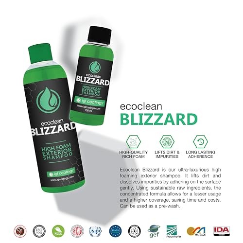 IGL Ecoclean Blizzard High-Foaming Car Shampoo (500ml) Foam Cannon & Bucket Use
