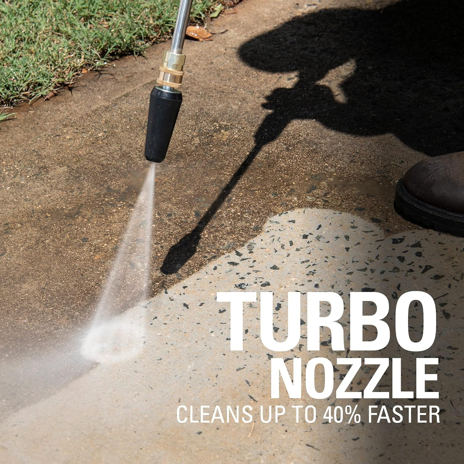 2000 PSI (1.2 GPM) Electric Pressure Washer, Steel Wand, On-Board Soap Tank (25°