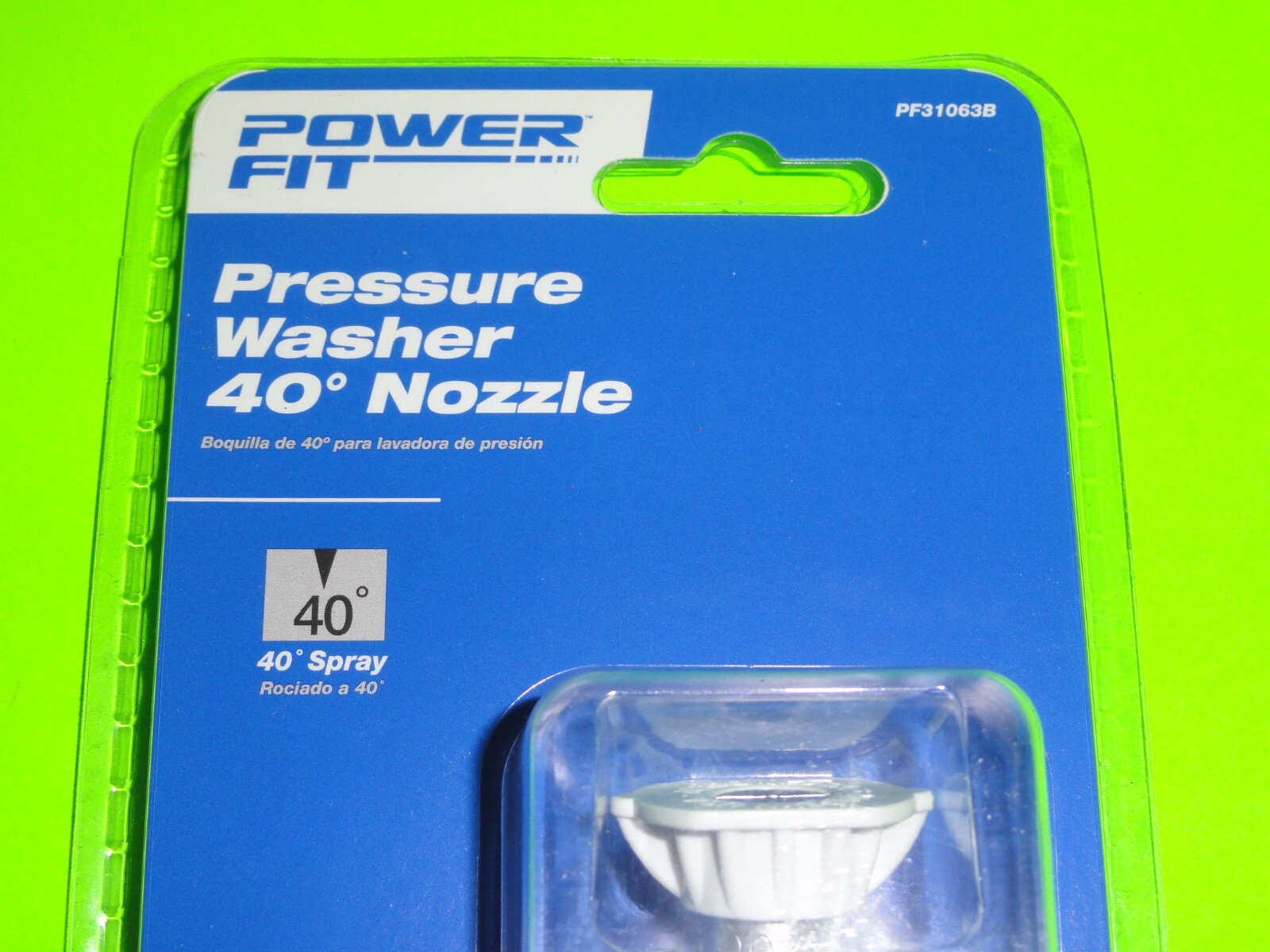 (Lot of 2) Pressure Washer 25 + 40 Degree Spray Nozzle Tip 1/4″ Quick Connect