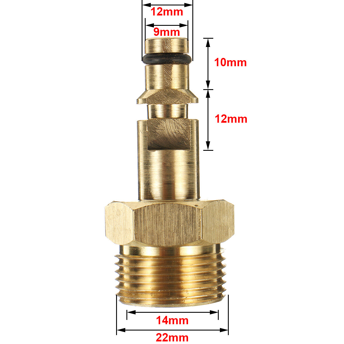 2X Pressure Washer Adapter M22 Hose Pipe Quick Connector For Karcher K Series