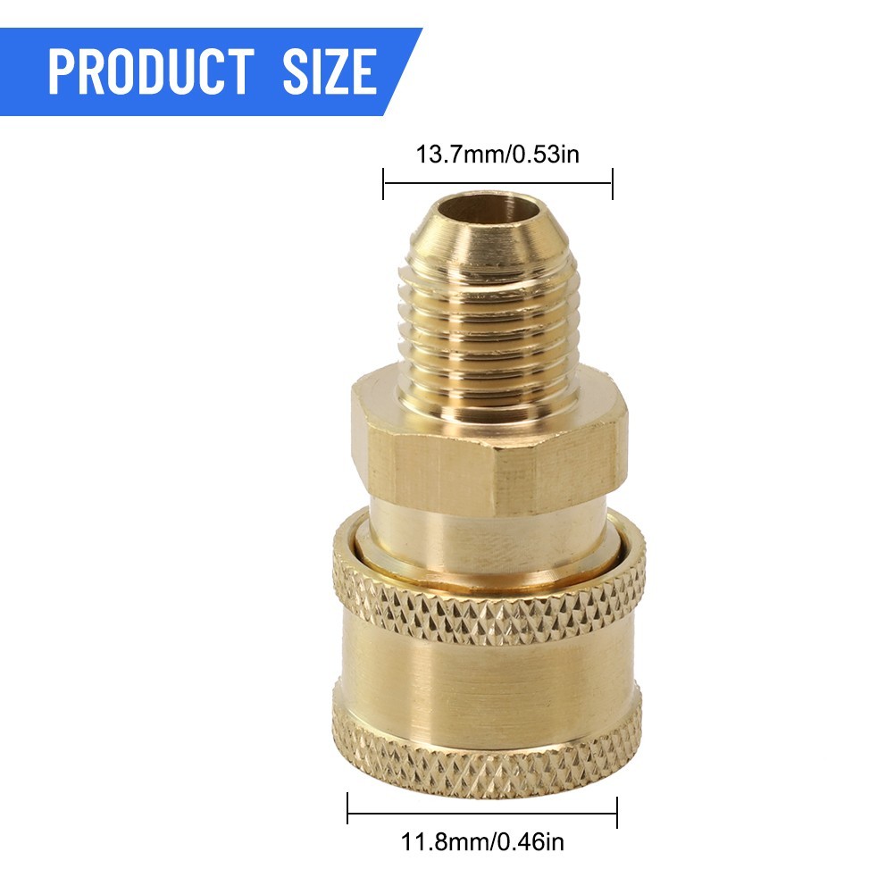 1/4 Inch Quick Release Connector Coupler Fitting For High Pressure-Washer & Hose