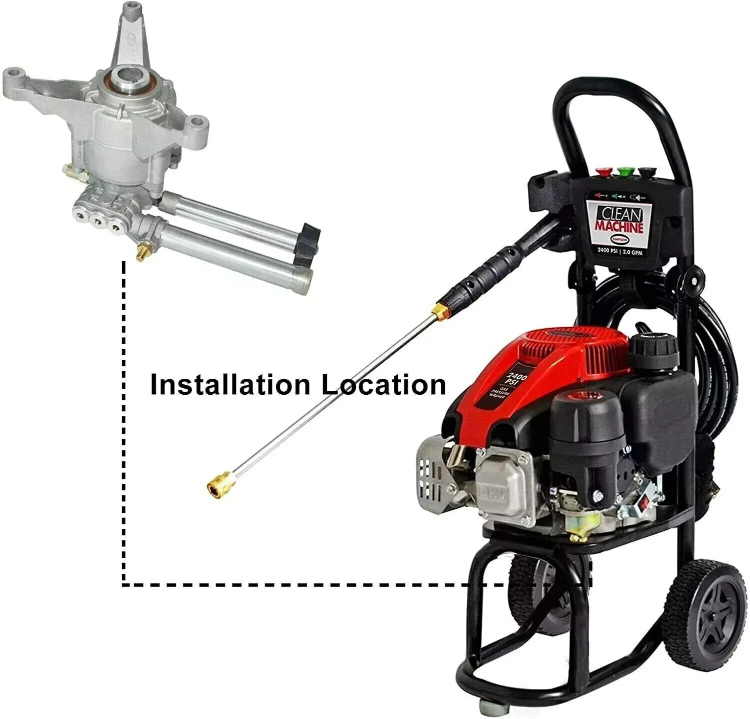 2600-2800 Psi Pressure Washer Pump For Craftsman cmxgwas020733 580.752921