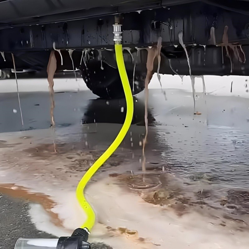 O-Ring Chassis Cleaner Flusher Kit,Magnetic Base & 360°Spinning Nozzle for Truck
