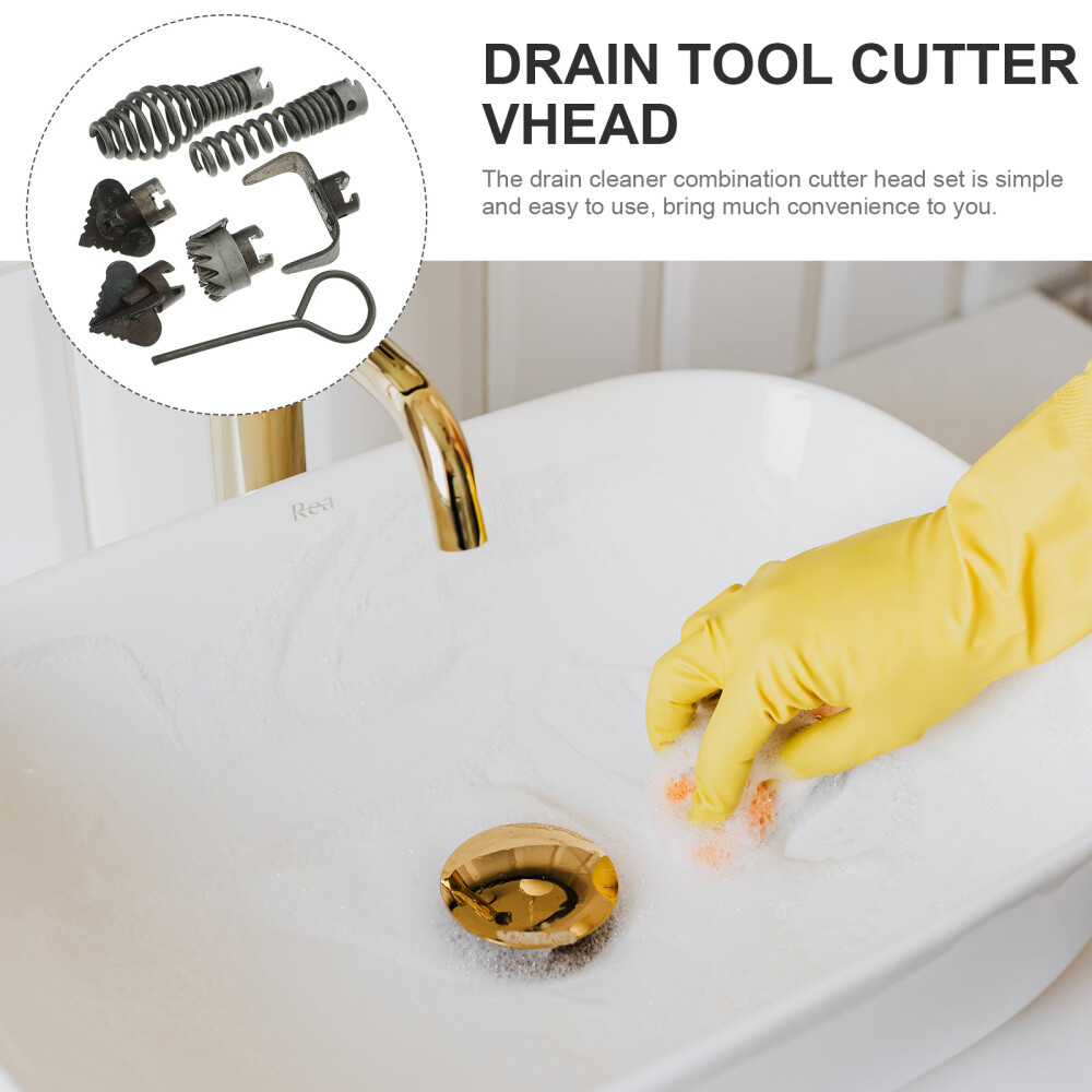 1 Set Drain Cleaning Tool Combination Cutter Head Cutter Head for Dredging