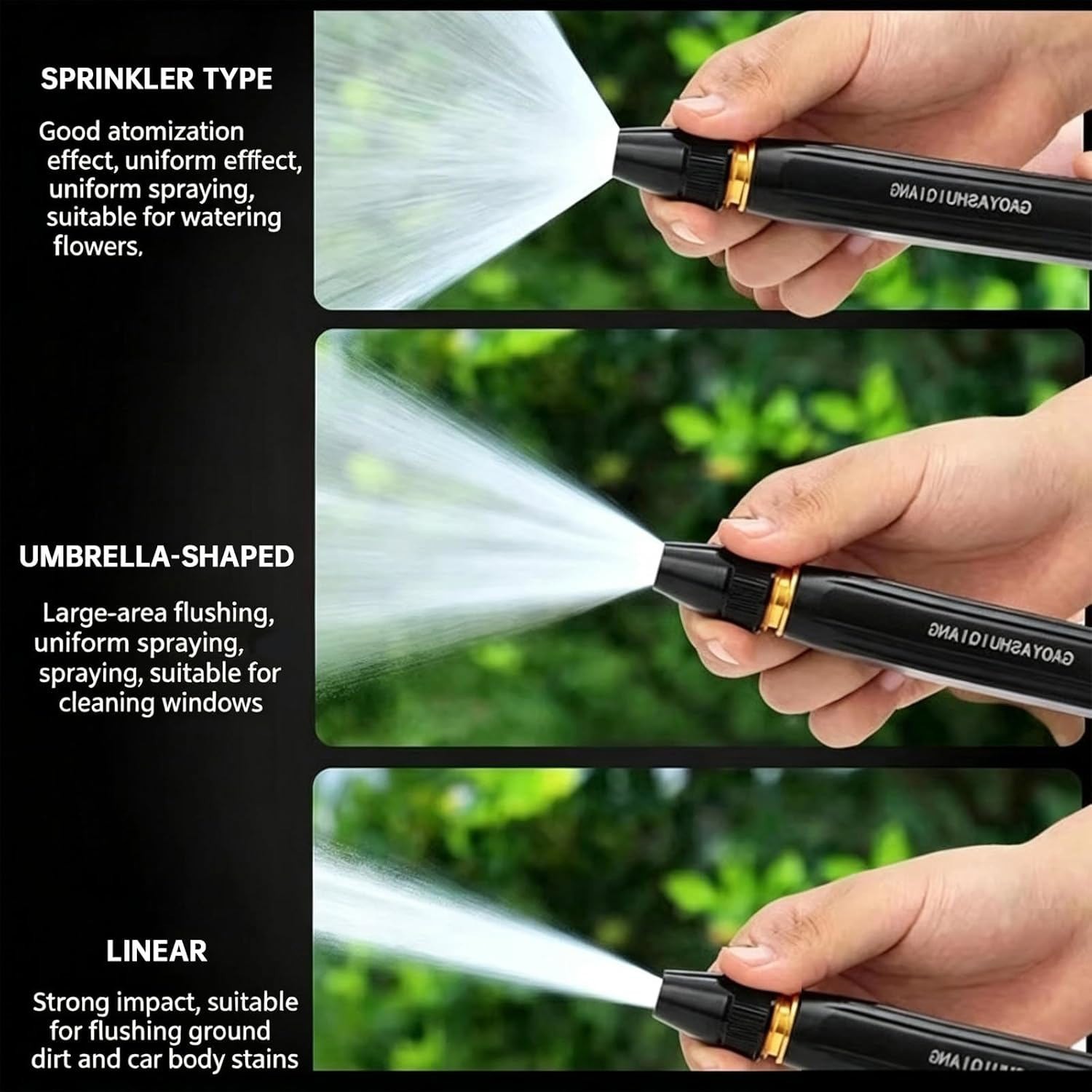 High Pressure Car Wash Water Gun Spray Nozzle Portable Washer for Auto