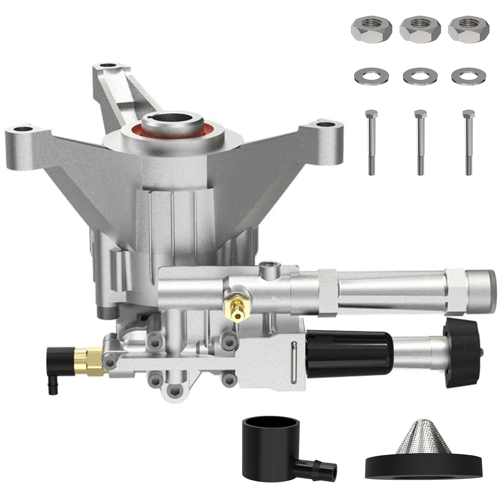 7/8″ Shaft Vertical Pressure Washer Pump Head, Max 3300PSI Replacement Power …