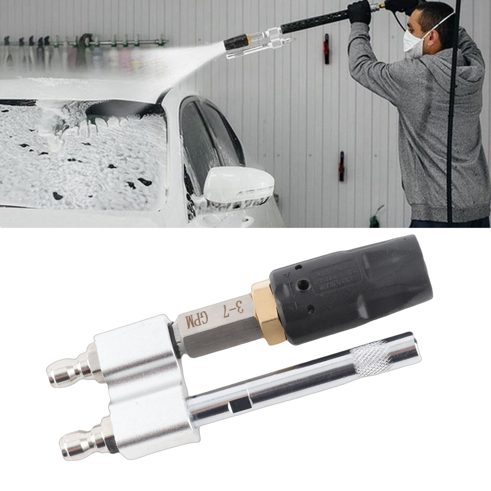 Tip M5 Twist Nozzle Pressure Washer Long Soap Washing 3-7 GPM 1000-4050Psi