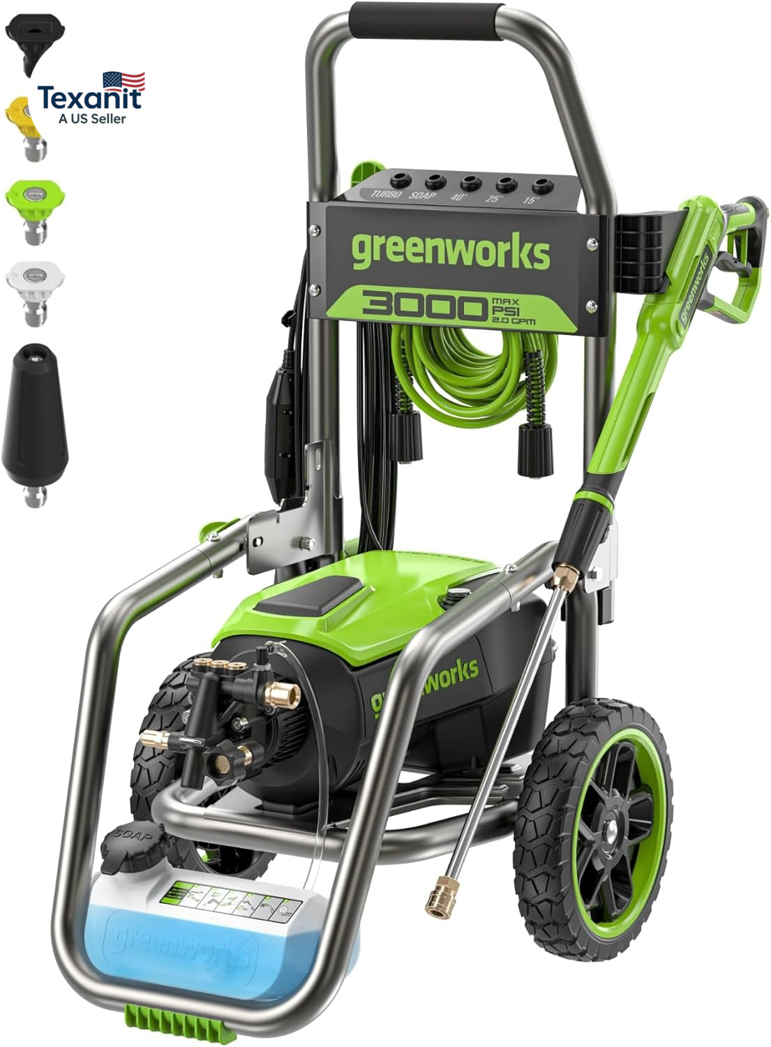 Pro Brushless 3000 PSI (CSA Certified) 2.0 GPM Max / 1.1 GPM Electric Pressure W