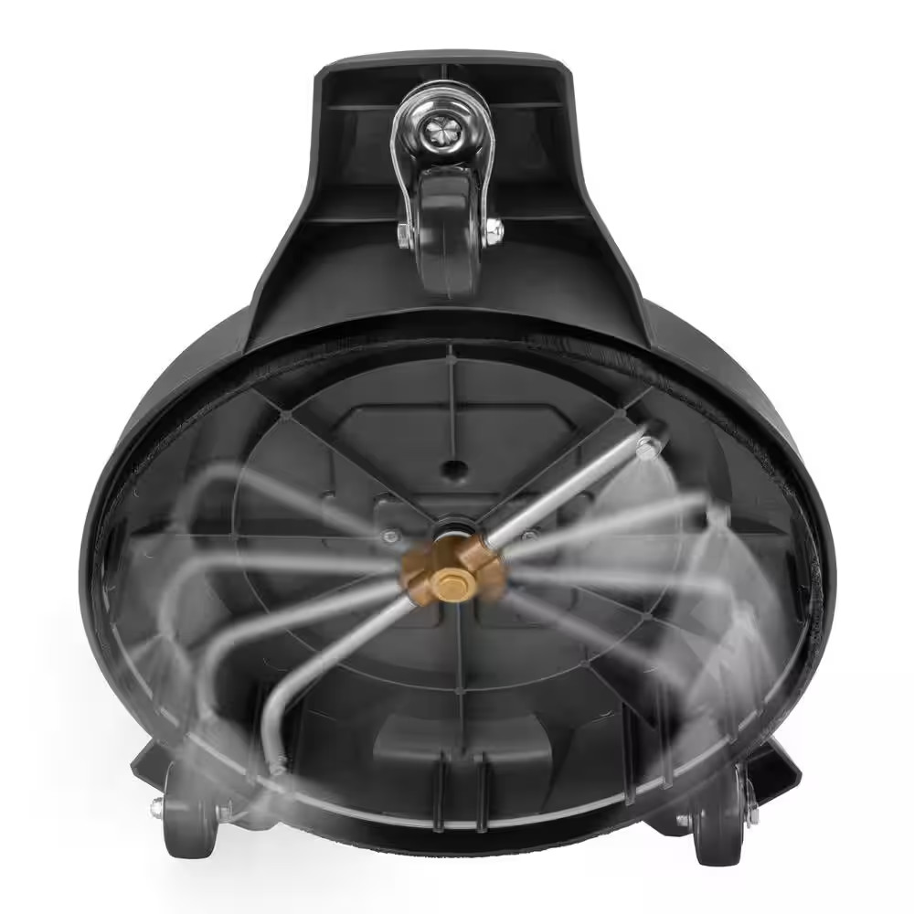 12 In. 3100 PSI Electric Pressure Washer Surface Cleaner with Caster Wheels