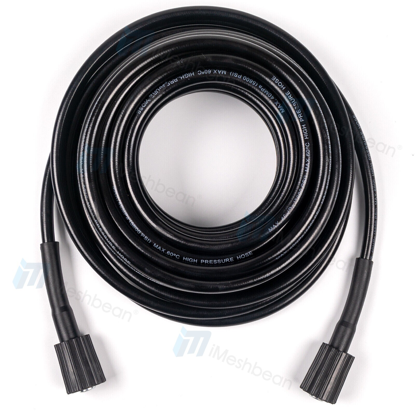 High Pressure Washer Hose 8m/25ft 5800PSI M22-14mm Power Washer Extension Tube
