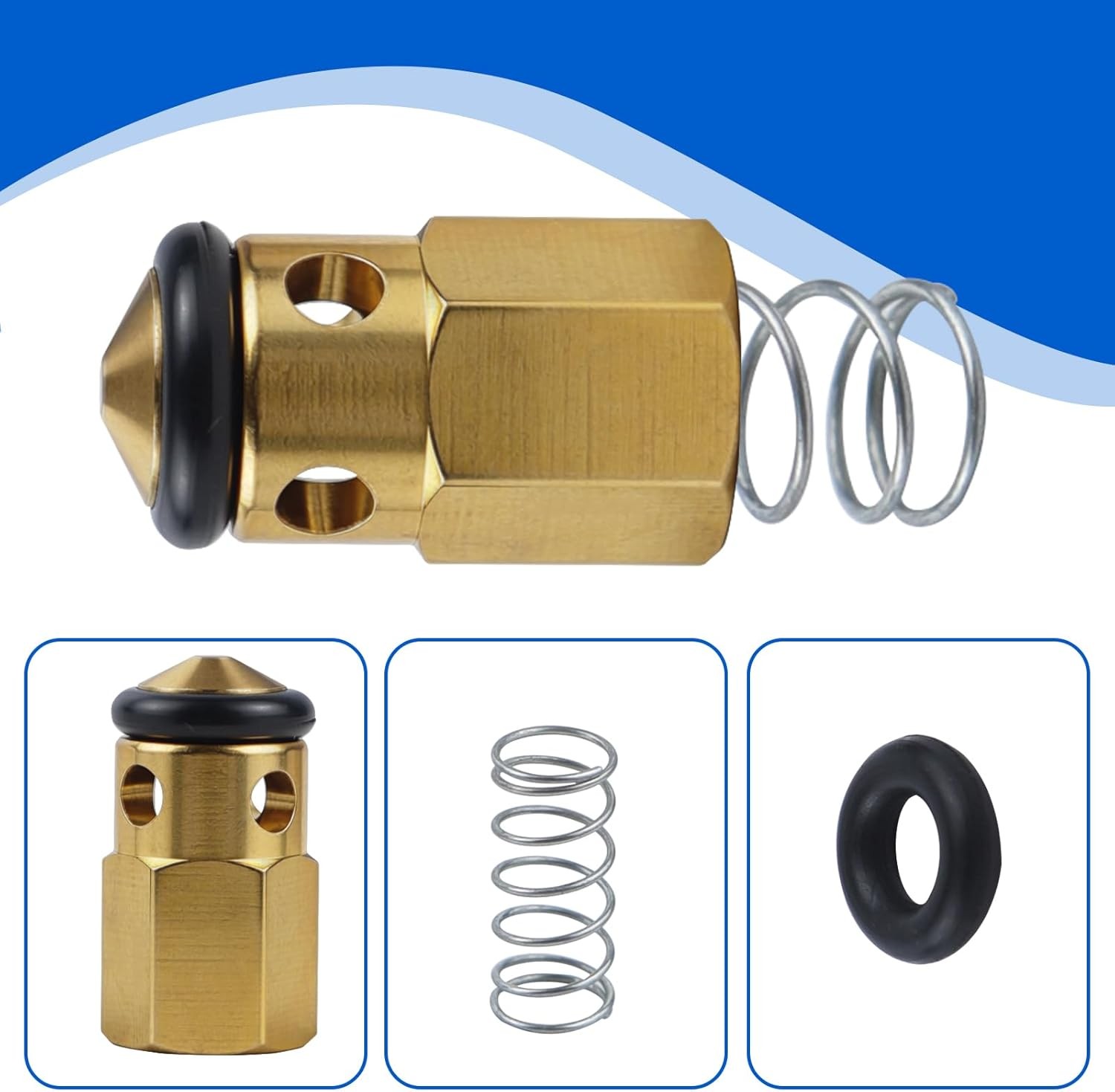 VRT3 Pressure Washer Regulator Valve Kit & Unloader Replacement Parts